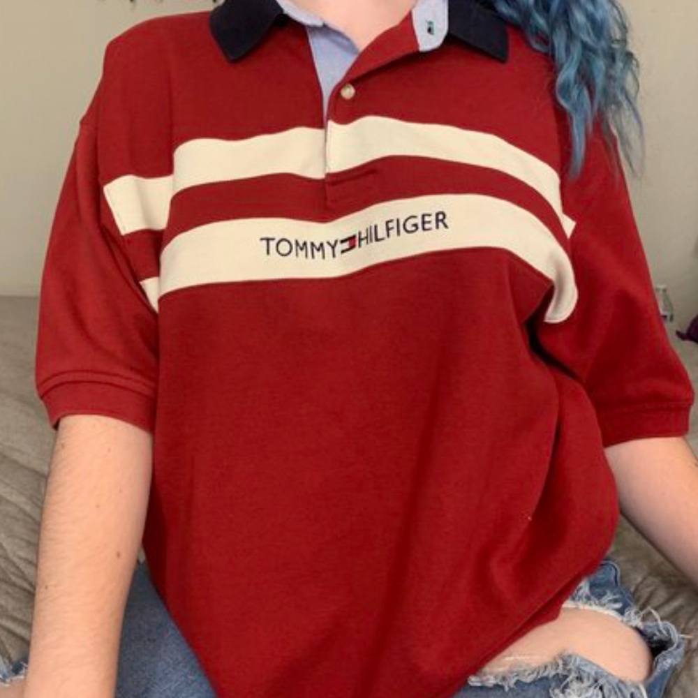 Vintage Tommy Hilfiger Embroidered Collared Shirt